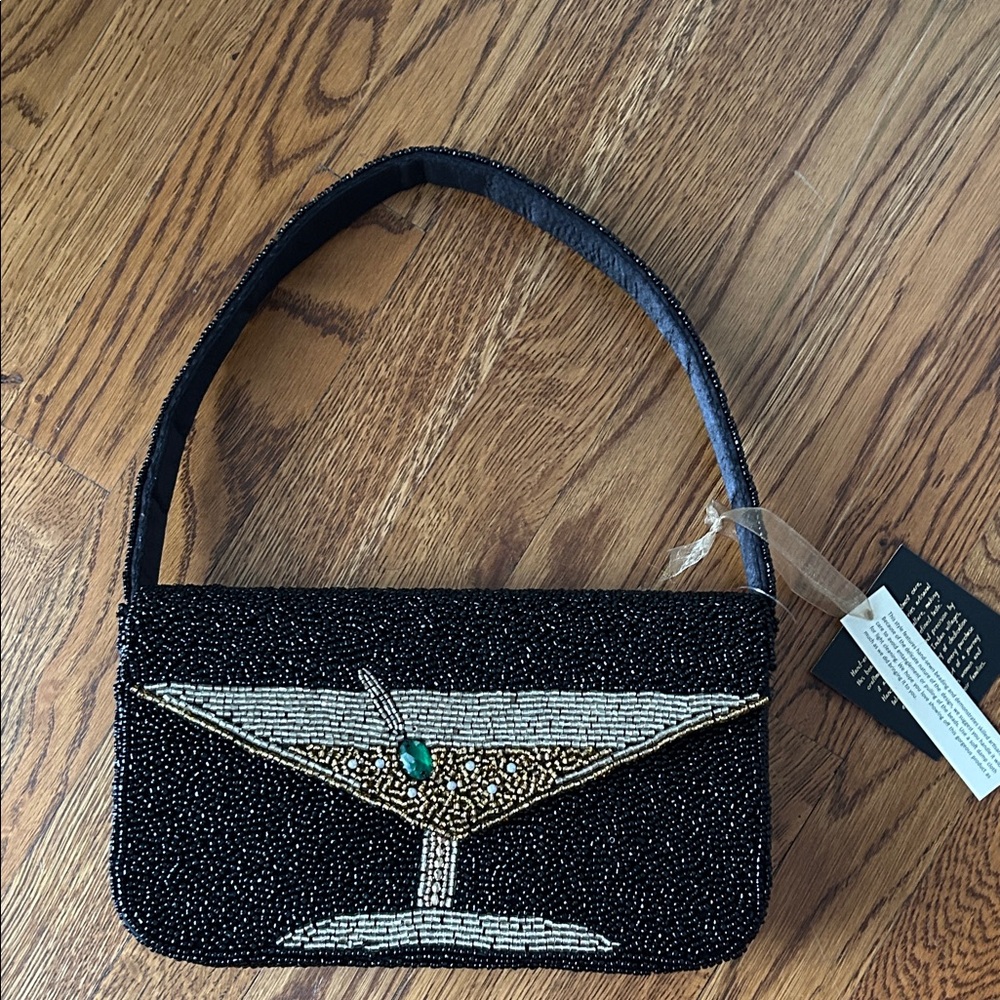 Viral Martini Beaded Bag